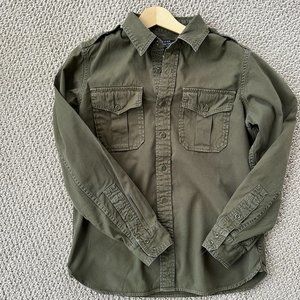 J. Peterman Officer and a Gentlemen Field Shirt - OLIVE - Size M